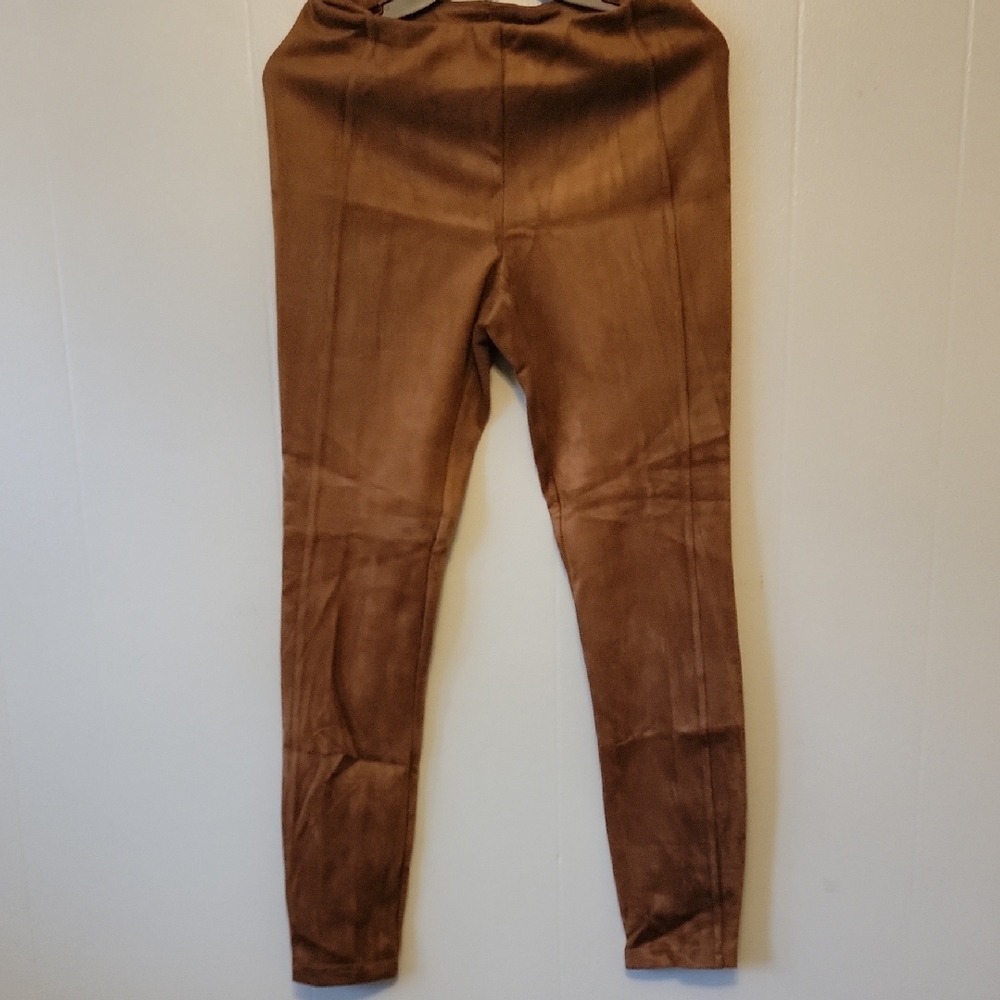 Catherine Malandrino Tan Suede Leggings
